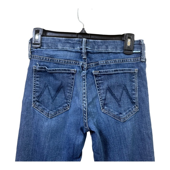 Mother Jeans Dark Wash Skinny The Looker Here Kitty Kitty Size 26 - Picture 12 of 16